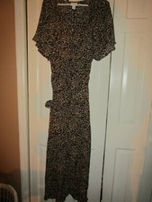 Women's Plus Size Leopard Print Flutter Elbow Sleeve Dress - Ava & Viv X