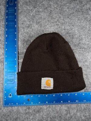 Carhartt Beanie Toque Adult One Size Brown Knit 100% Acrylic Workwear Made  USA