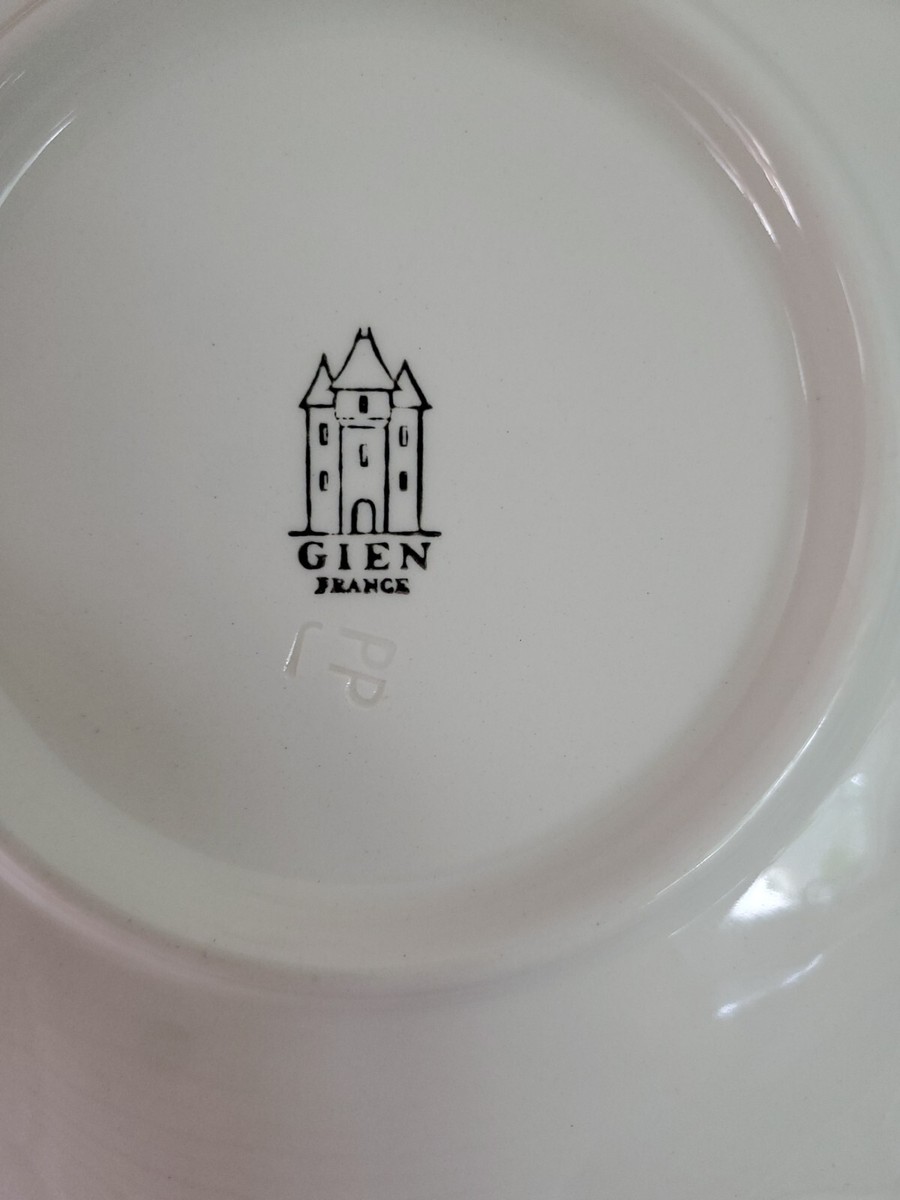 GIEN ヴィンテージプレート Vintage 1950's Set of 11 Gien France Daisy Flower Porcelain