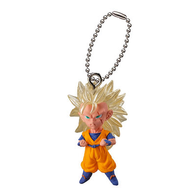 Dragon Ball Z UDM Mascot Swing PVC Keychain SD Figure ~ SS3 Future Gohan @6504