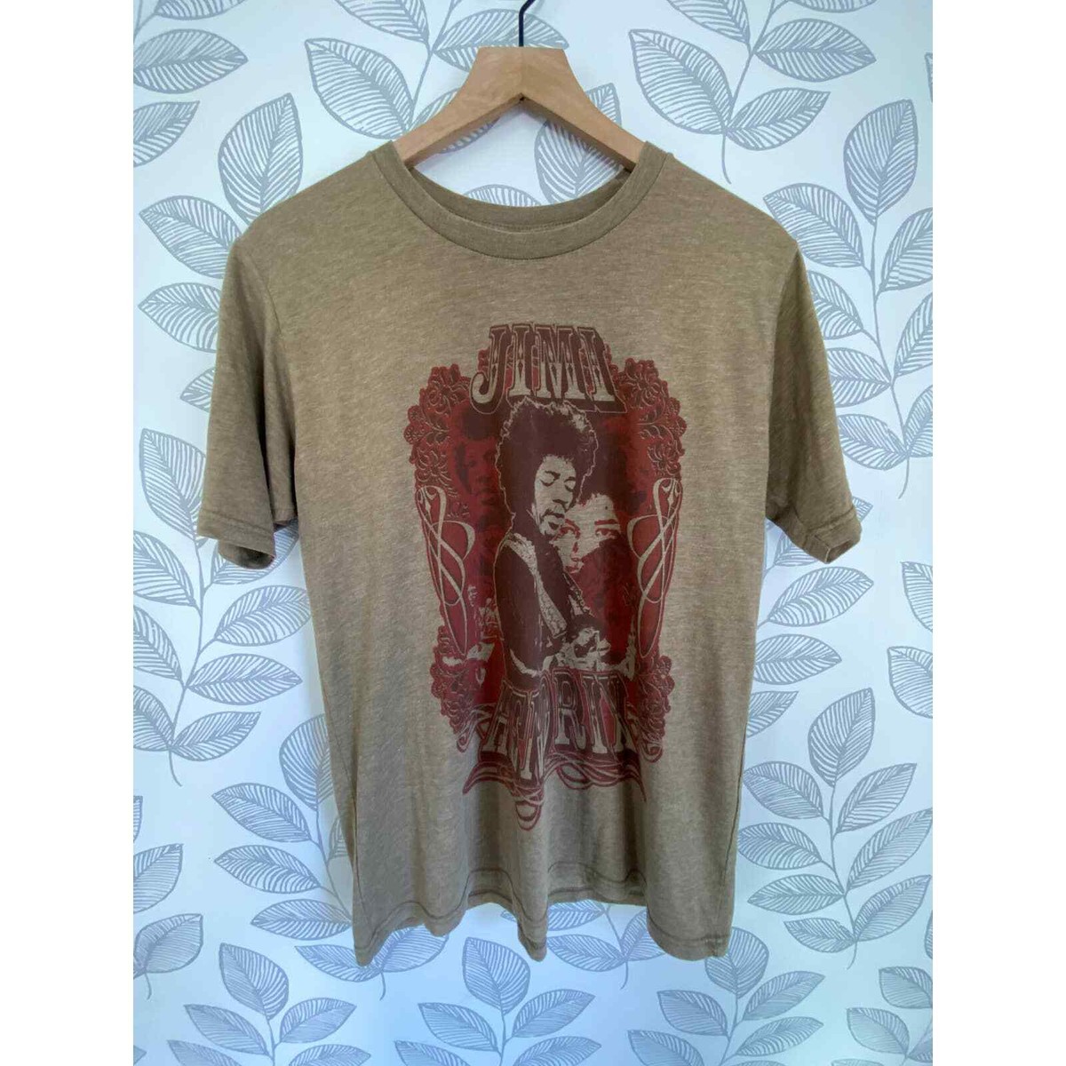 Jimi Hendrix Green Graphic T-shirt, Size M | eBay