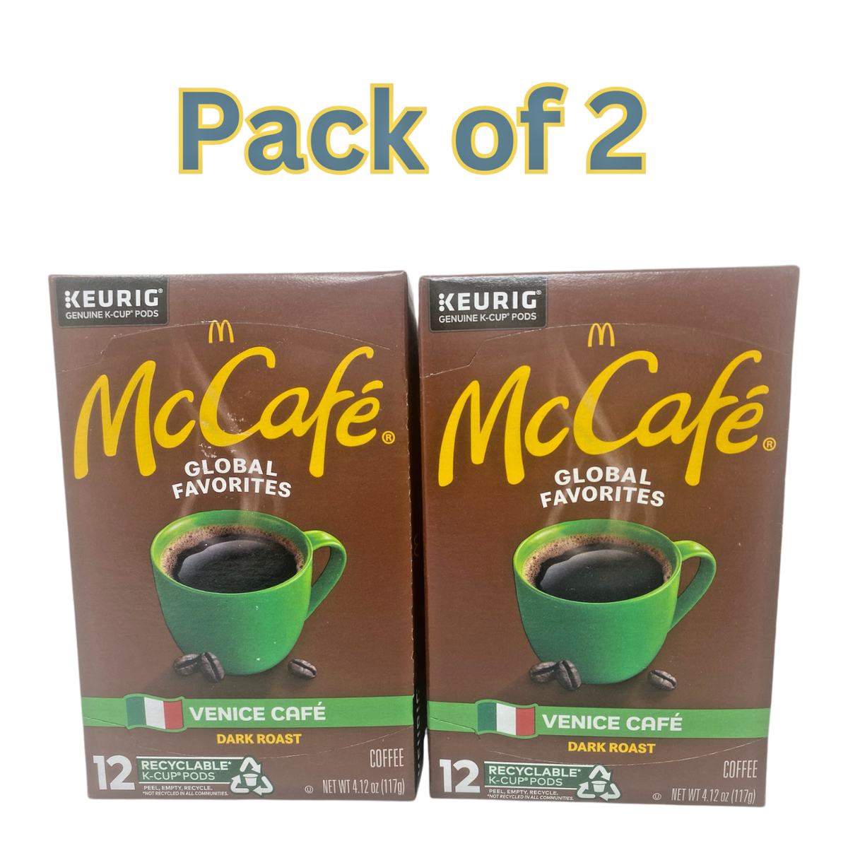 McCafé Global Favorites Venice Café Dark Roast Coffee, Keurig K