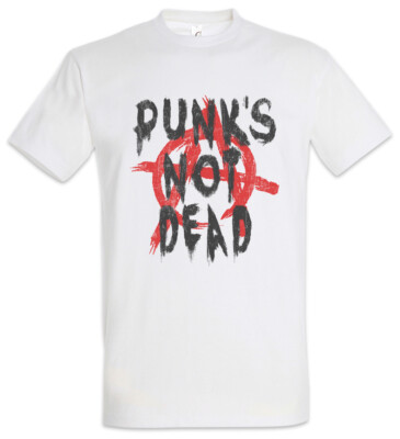 Punk's Not Dead I Herren T-Shirt Music Anarchy UK Rock Band Wave Sid Musician