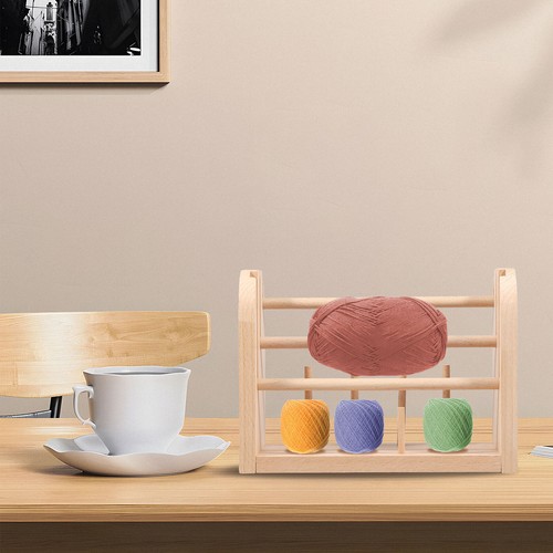 Wooden Spools Holder Wooden Yarn Holder Stand Detachable Crochet Yarn teoCN .t - Picture 7 of 10