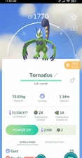 Pokemon Shiny Tornadus- TRADE 1 mill Dust (Unregistered)- Read Description