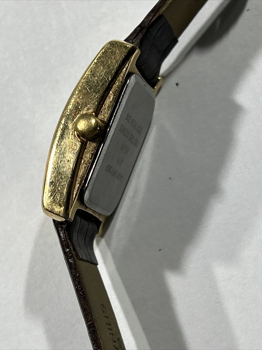 NINE WEST Watch Women Gold Tone Rectangle Needs Battery For  display picture 1