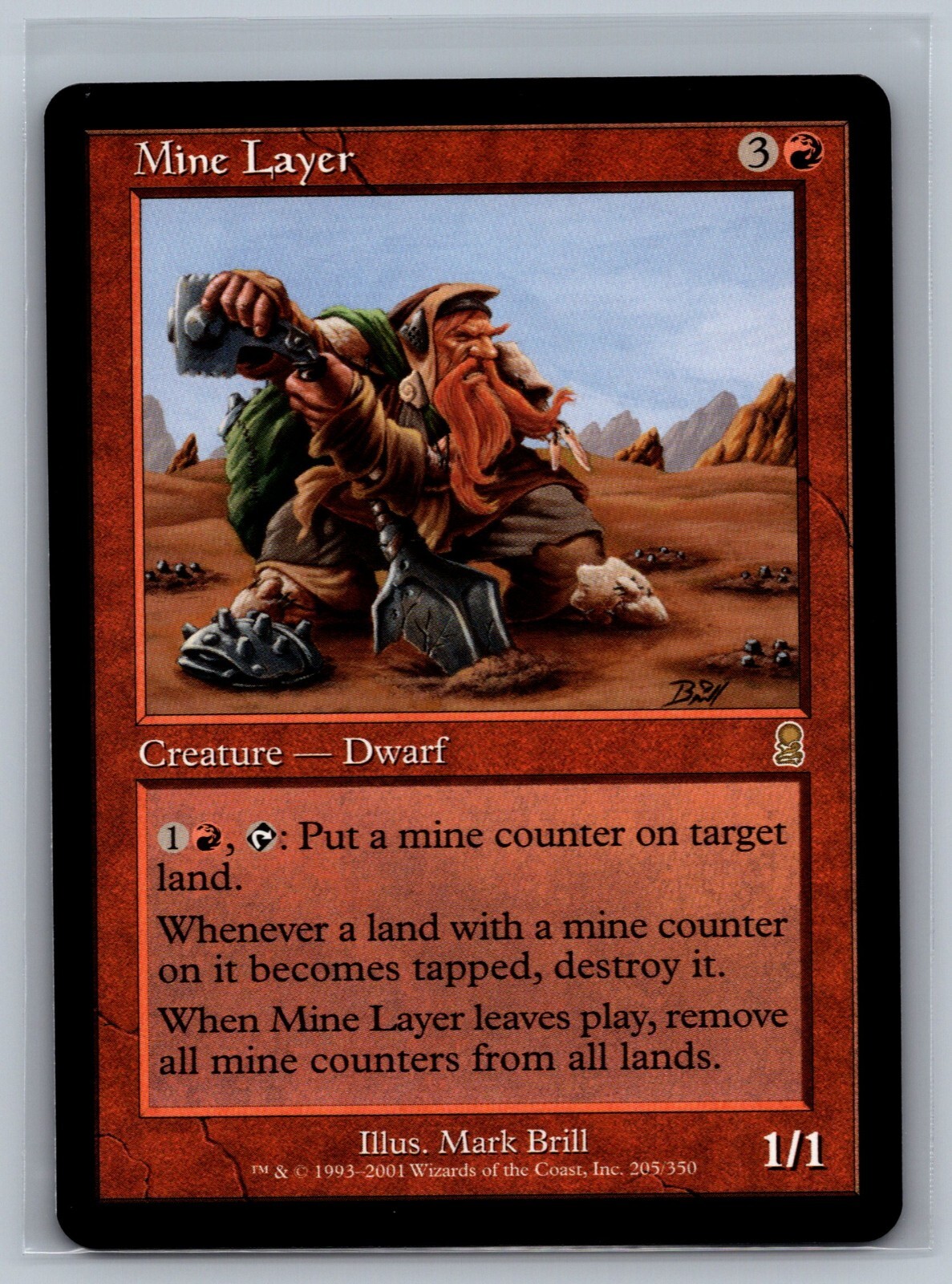 Magic The Gathering Odyssey Mine Layer #205/350 MTG TCG CCG