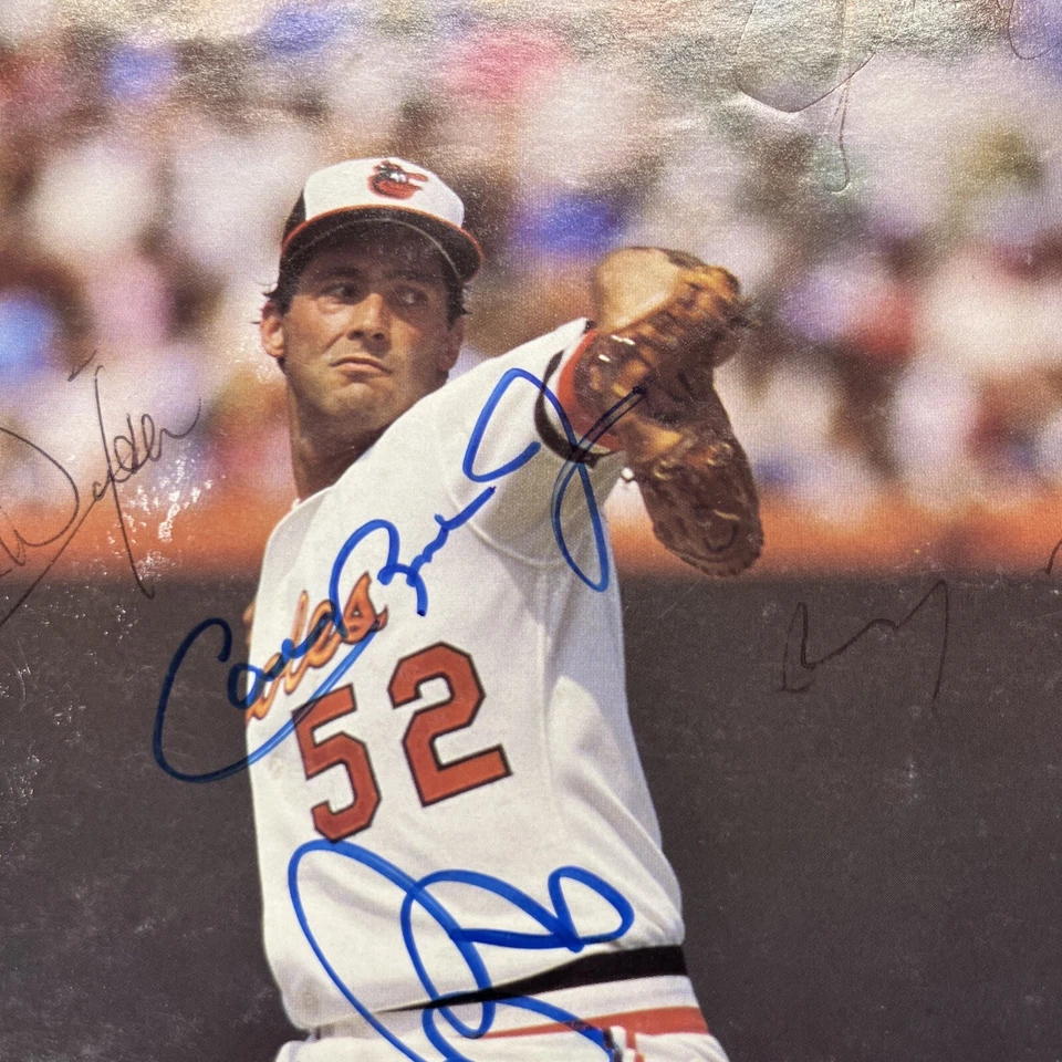 1987 Orioles v Royals Team Signed Scorecard Cal Ripken Jr, Eddie Murray JSA LOA - Image 2 of 4