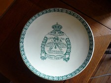   assiette nimy 1914-18 1er regiment des chasseurs a pied caserne major sabbe