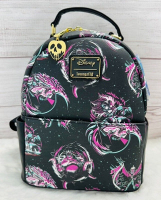 Loungefly Disney Villains Grunge Ursula Cruella Maleficent Mini Backpack NWT
