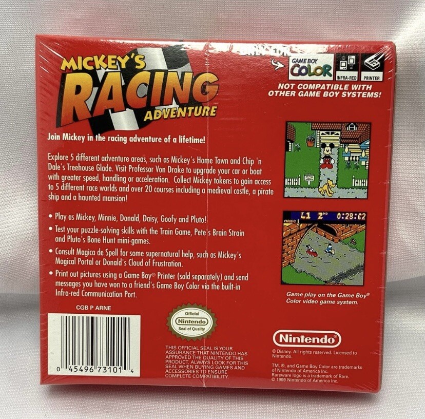 Mickey's Racing Adventure (Nintendo Game Boy Color, 1999) for sale ...