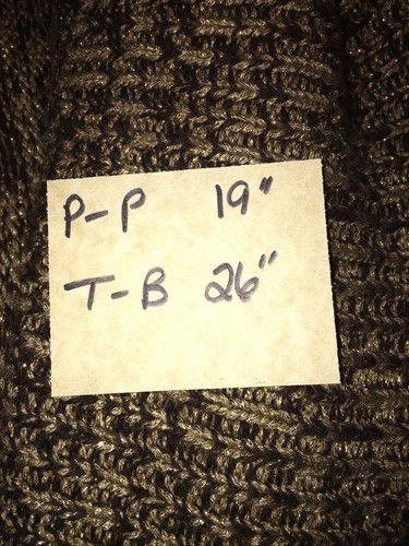 Womens Chicos Open Cardigan ,Brown Gold Short Sleeve Shawl Collar, Size M , d00 - Picture 15 of 16