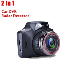 2 In 1 Car DVR Anti Laser Radar detector Auto Radar Tachograph Traffic Warning