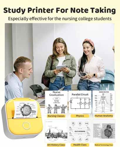 Mini impresora Phomemo T02 impresora impresora de bolsillo para smartphone móvil sin tinta termo - Imagen 5 de 21