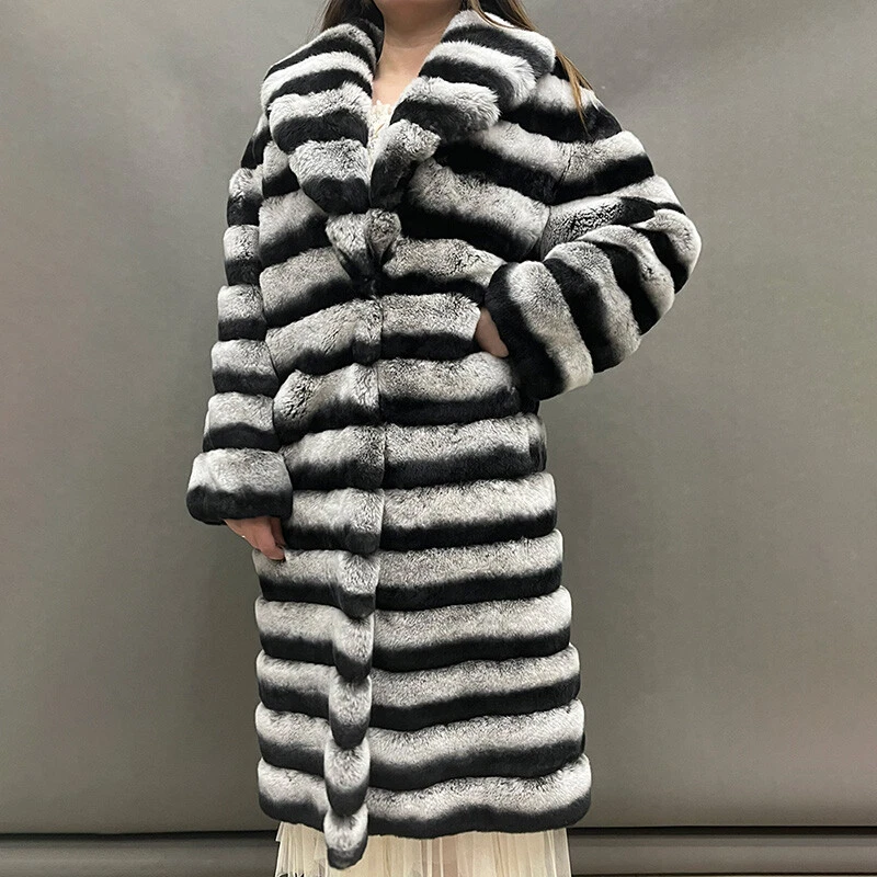 Fake top chinchilla coat