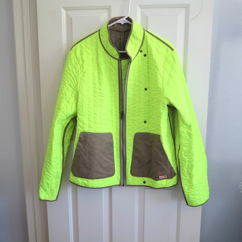 HUNTER Limited Edition Men’s Reversible Quilted Beige Reflective Jacket Size 40 - Picture 7 of 12