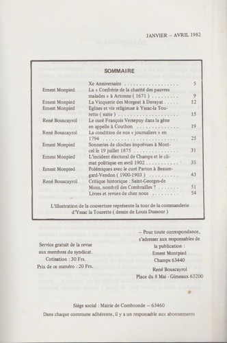 brayauds et combrailles,revue d'histoire,folklore,dialecte et archéologie 30-31 - Picture 2 of 2