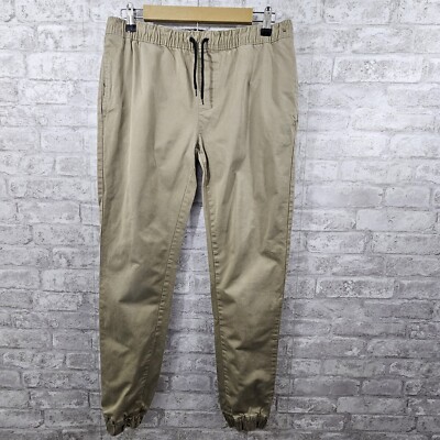 Amplify Mens Joggers Khaki Size Medium