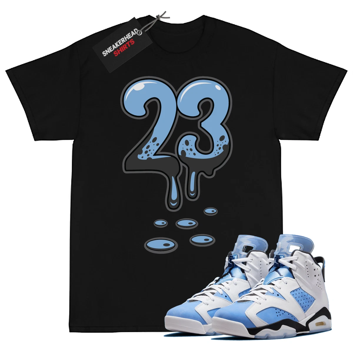 Black and sales blue jordan shirts