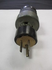 Hubbell Used Steel and Black Twist-Lock 20A, 250V; 10A, 600Vac Connector