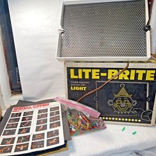 Vintage Original 1981 Lite Brite HASBRO pegs paper designs Original Box works 