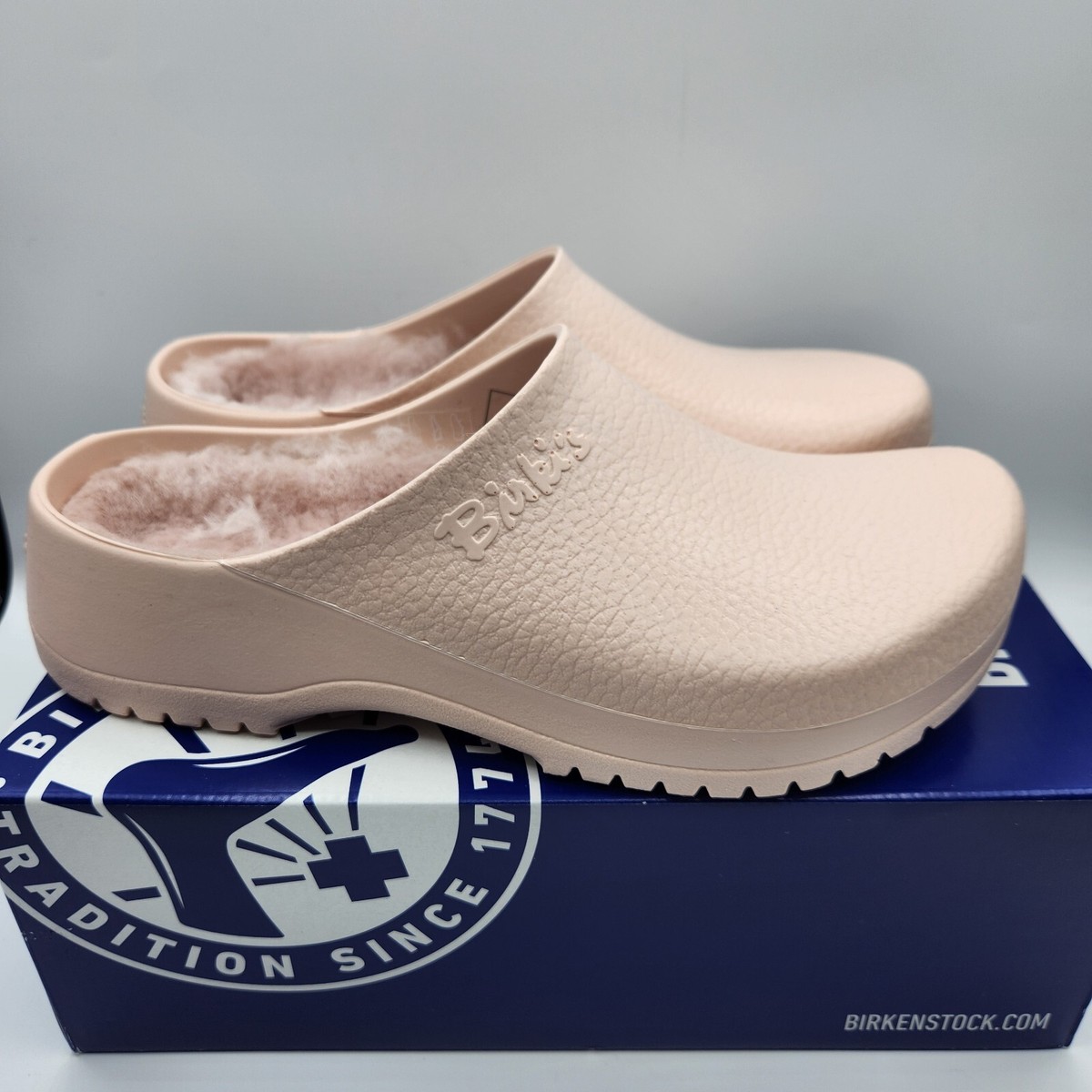Birkenstock Super-Birki Shearling Women's Light Rose Clogs Birkenstock Super-Birki Shearling Women's Light Rose Clogs
