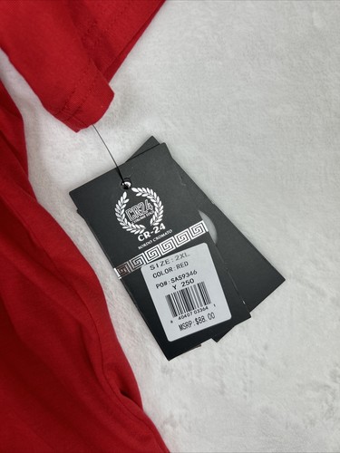 Camiseta CR-24 Bordo Cromato Para Hombre Nunca Te Renuncias Roja Repujada Talla 2XL Nueva - Imagen 13 de 13