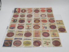 Complete Set of (38) RARE 1974 Fleer NBA Basketball Real Cloth Patches