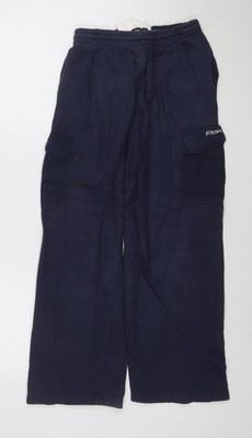 Reebok Jungen blau L Jogginghose Baumwollmischung Gummibund Activewear