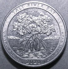 USA - 2020P - Washington ¼ $ - Salt River Bay - National Park Issue