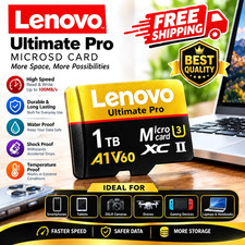 LENOVO 1TB 512GB 256GB 128GB Micro TF SD Card High Speed Class Flash Memory 