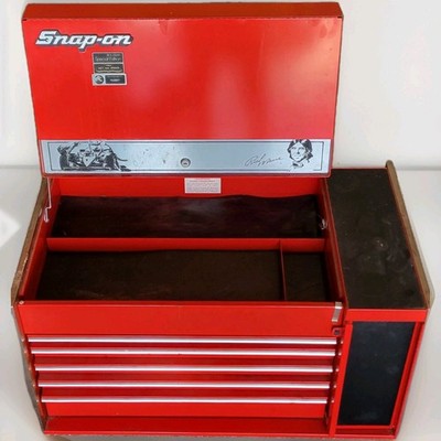 Vintage Snap-On Toolbox Rick Mears Special Edition 12 Drawer Flip