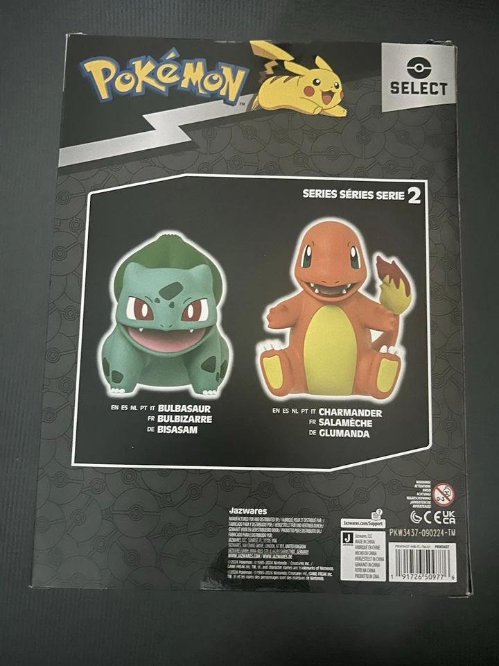 Boneco de vinil Pokemon Bulbasaur Select - Figura de 8 polegadas feita de vinil - Imagem 3 de 4