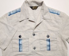 Vintage 1970-80s Harris Casuals Striped Accents Made in USA Large Shirt