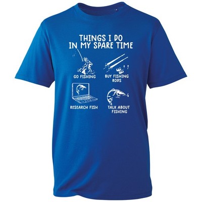 T-Shirt Things I Do In My Spare Time Angeln Unisex lustig Angeln Grafik Shirt