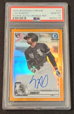 2020 Luis Robert Bowman Chrome Orange Refractor Auto /25 PSA 10 GEM MINT SP