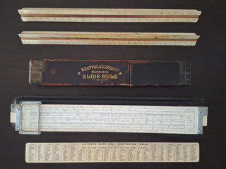 Vintage Keuffel & Esser 1900 Slide Rule Dietzgen Microglide 1734 Drafting Lot