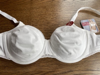 Lisca Bügel-BH 80C NEU Model Anja ungefüttert 95% Baumwolle in Weiß