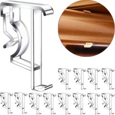 Valance Clips, 2 Inch Clear Blind Clips for Wood or Faux Wood Horizontal