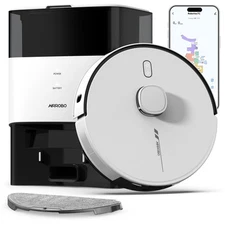 AIRROBO L60+ Self-Emptying Robotic Robot Vacuum and Mop Home Mapping 6000PA