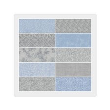 Light Blue Gray FAT QUARTERS: 10 18" x 22" Bundle Quilting 100 Cotton Fabric