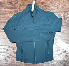 NEW Women Lululemon Define Cropped Jacket Nulu Deep Marina Size 8 10