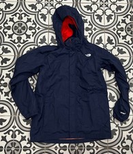 The North Face Blue HyVent Rain Jacket Hoodie Boys Kids Youth XL
