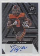 2024 Leaf Press Pass Premium Auto 42/99 Jaylen Wright #BA-JW1 Auto 7m3