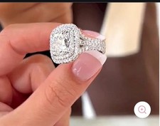  Simulated diamond Rings Maxine of Hollywood Brand New boxed set of 2