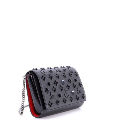 Christian Louboutin Paloma Clutch Embellished Leather Small | eBay