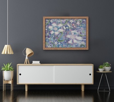 Echoes of Uncertainty  Original Abstract Expressionist Painting Contemporary Art