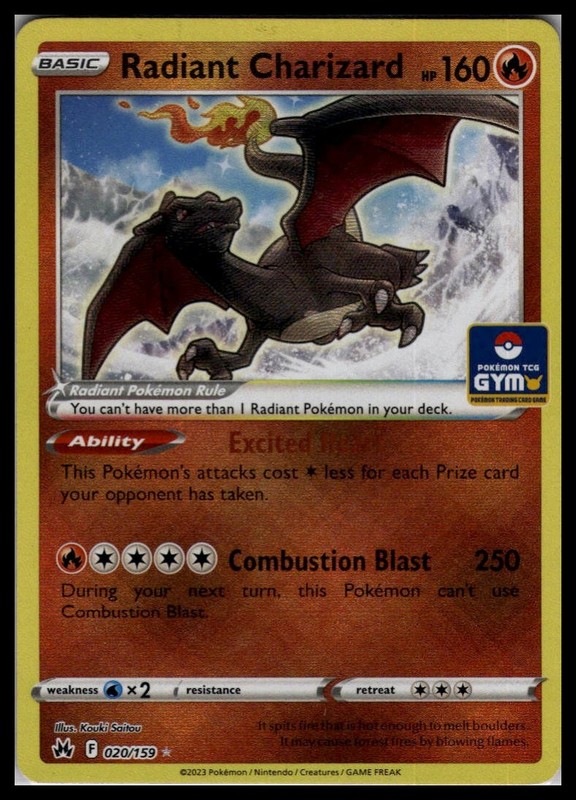 Radiant Charizard 020/159 | Pokemon TCG Gym Promo Asia Exclusive [US Seller]
