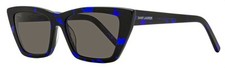 Saint Laurent Mica Sunglasses SL 276 009 Blue Havana 53mm YSL