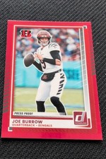 2025 Panini Donruss - Joe Burrow #214 Press Proof Red